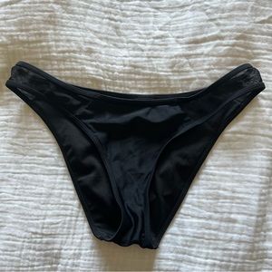 Black Forever 21 Mesh Detail Bikini Bottoms.